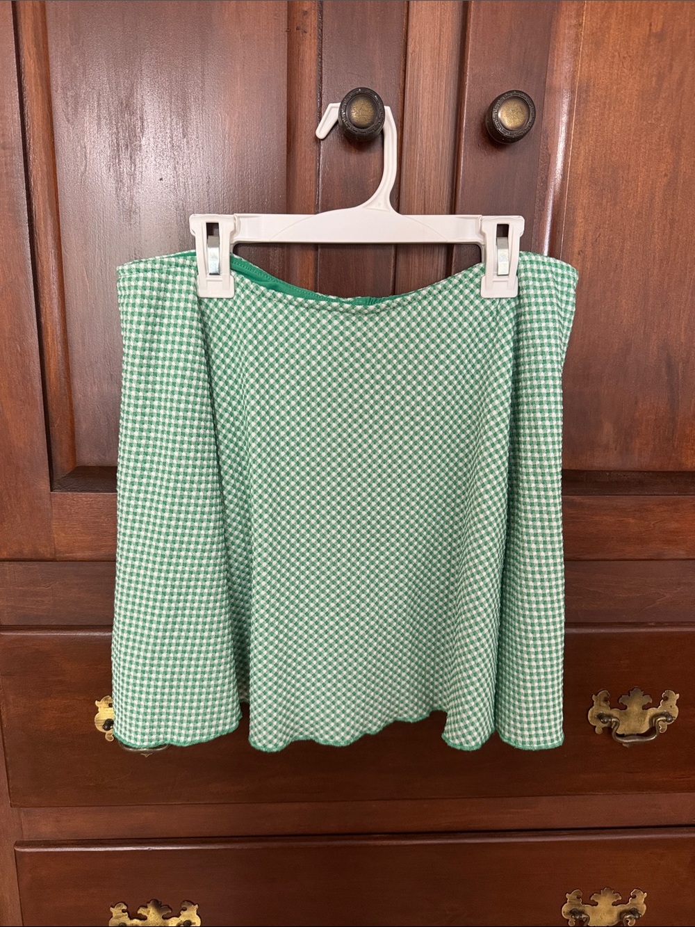 wild fable Green Gingham Skort